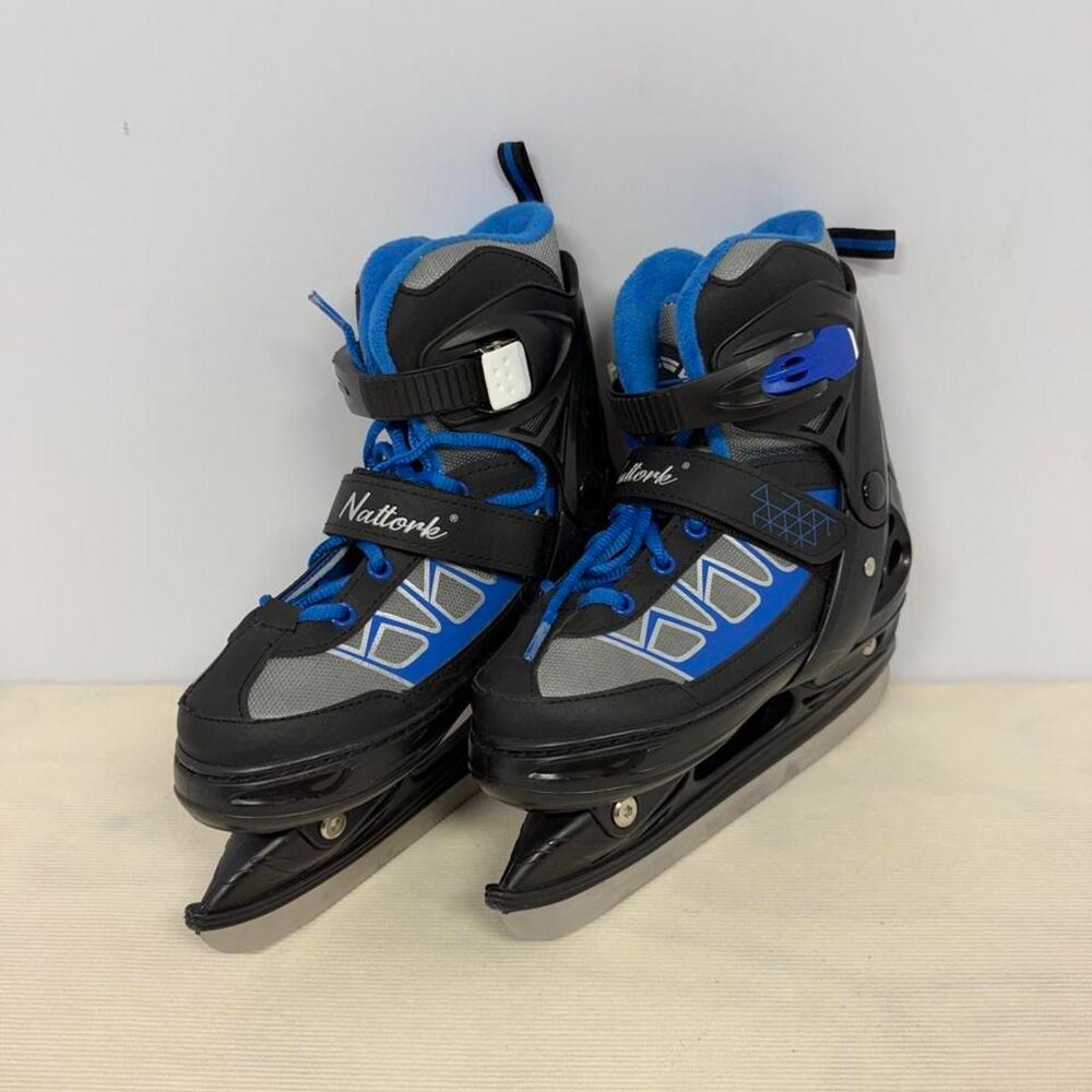 Nattork Blue and Black Ice Skates